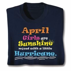 Personalized Your Month Sunshine T-Shirt Or Sweatshirt -Fashion Paradise CAN001F April