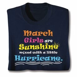 Personalized Your Month Sunshine T-Shirt Or Sweatshirt -Fashion Paradise CAN001F Mar