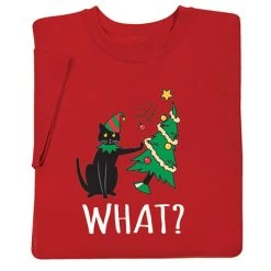 What? Christmas Cat Tee