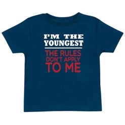 "I'm The Youngest Rules Don't Apply" T-Shirt Or Sweatshirt 9 "I'm The Youngest Rules Don't Apply" T-Shirt Or Sweatshirt -Fashion Paradise CQ6891NYD