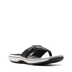 Breeze Sea Comfort Sandal By Clarks - Core Colors -Fashion Paradise F26125 BK A