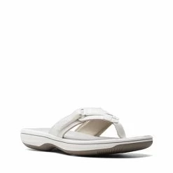 Breeze Sea Comfort Sandal By Clarks - Core Colors -Fashion Paradise F26125 WH A