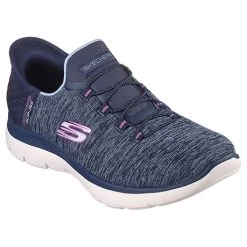 Skechers Summit Hands Free Slip-ins Dazzling Haze Sneakers -Fashion Paradise F49937 NVPR A