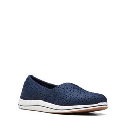 Clarks® Breeze Emily Loafer -Fashion Paradise F61713 NVY A