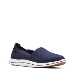 Clarks Breeze Step II Slip-On Shoes -Fashion Paradise F61727 NAVY