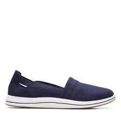 Clarks Breeze Step II Slip-On Shoes -Fashion Paradise F61727 NAVY A