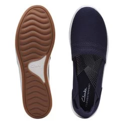 Clarks Breeze Step II Slip-On Shoes -Fashion Paradise F61727 NAVY F