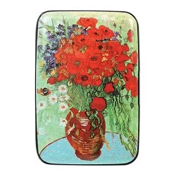 Fine Art Identity Protection RFID Wallet - Van Gogh Poppy Vase