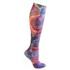 Celeste Stein® Women's Printed Closed Toe Mild Compression Knee High Stocking - Tie Dye
