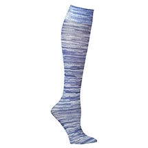 Celeste Stein® Women's Printed Closed Toe Mild Compression Knee High Stockings - Wide Calf - Navy Lace 8 Celeste Stein® Women's Printed Closed Toe Mild Compression Knee High Stockings - Wide Calf - Navy Lace - Image 8