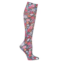 Celeste Stein® Women's Printed Closed Toe Mild Compression Knee High Stocking - Navy Paris 10 Celeste Stein® Women's Printed Closed Toe Mild Compression Knee High Stocking - Navy Paris - Image 10