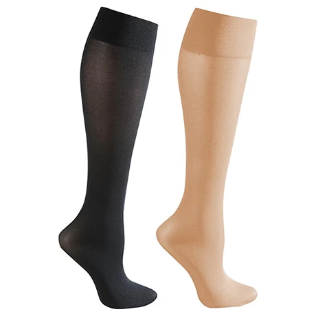 Celeste Stein® Opaque Closed Toe Wide Calf Mild Compression Trouser Socks - 2 Pack 1 Celeste Stein® Opaque Closed Toe Wide Calf Mild Compression Trouser Socks - 2 Pack