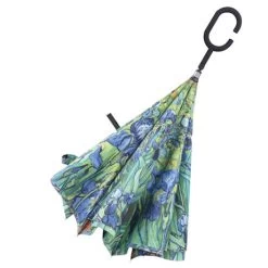 Fine Art Umbrella 13 Fine Art Umbrella -Fashion Paradise HAK482 irises folded