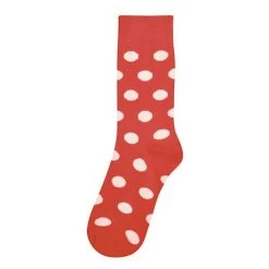 Stripes And Polka Dots Socks Collection -Fashion Paradise HAN267 DOT ORANGE