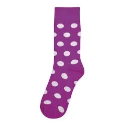 Stripes And Polka Dots Socks Collection -Fashion Paradise HAN267 DOT VIOLET