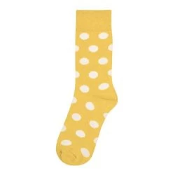 Stripes And Polka Dots Socks Collection -Fashion Paradise HAN267 DOT YELLOW