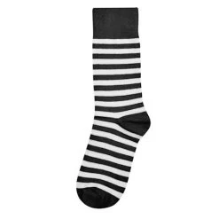 Stripes And Polka Dots Socks Collection -Fashion Paradise HAN267 STRIPE BLACK
