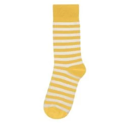 Stripes And Polka Dots Socks Collection -Fashion Paradise HAN267 STRIPE YELLOW