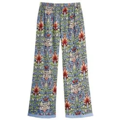 William Morris Lounge Pants - Blue -Fashion Paradise HAQ707 BLUE BACK 1
