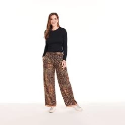 William Morris Lounge Pants - Red -Fashion Paradise HAQ707 RD model 02 1
