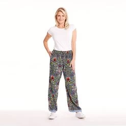 William Morris Lounge Pants -Fashion Paradise HAQ707 model blue 01