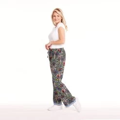 William Morris Lounge Pants -Fashion Paradise HAQ707 model blue 03