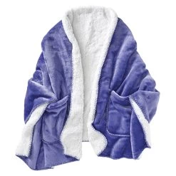 Wearable Fleece Throw -Fashion Paradise HAU726 blue