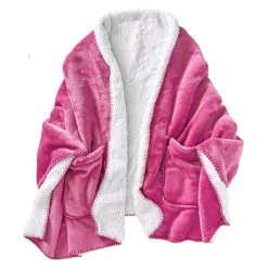 Wearable Fleece Throw - Rose -Fashion Paradise HAU726 rose