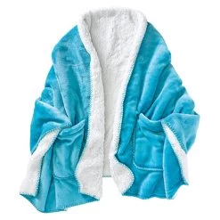 Wearable Fleece Throw - Teal -Fashion Paradise HAU726 teal