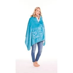 Wearable Fleece Throw -Fashion Paradise HAU726 teal MOD 0022 1
