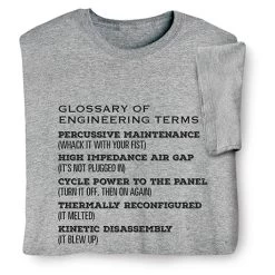 Glossary Of Engineering Terms T-Shirt Or Sweatshirt