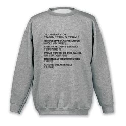 Glossary Of Engineering Terms T-Shirt Or Sweatshirt 6 Glossary Of Engineering Terms T-Shirt Or Sweatshirt -Fashion Paradise HAV901S