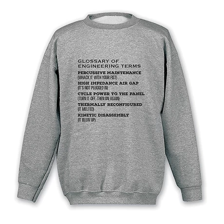 Glossary Of Engineering Terms T-Shirt Or Sweatshirt 3 Glossary Of Engineering Terms T-Shirt Or Sweatshirt - Image 3