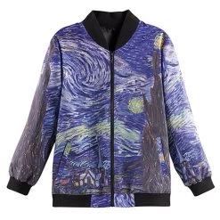 Fine Art Bomber Jacket -Fashion Paradise HAW062 STARRY