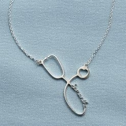 Personalized Stethoscope Necklace