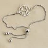 Sterling Silver Monogram Bracelet - Deco