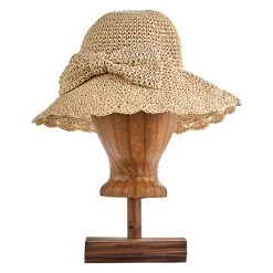 Crocheted Edge Packable Hat 5 Crocheted Edge Packable Hat -Fashion Paradise HAZ676 Natural
