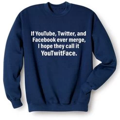 Social Media Merge T-Shirt Or Sweatshirt -Fashion Paradise HBC561S