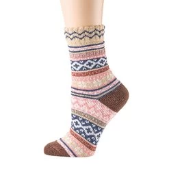 Womens Fair Isle Sock Set -Fashion Paradise HBD716 g