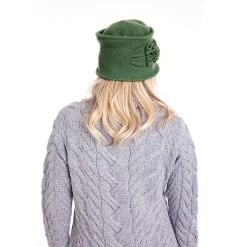 Wool Cloche Hat -Fashion Paradise HBE776 model green 04