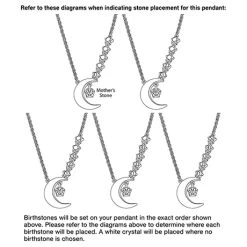 Personalized To The Moon And Back Necklace -Fashion Paradise HBF022 StoneSequence