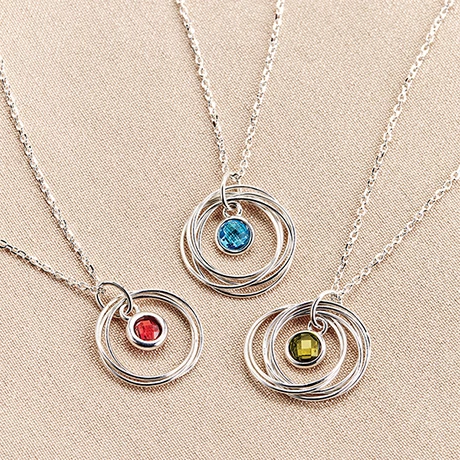 Personalized Birthstone-Milestone Necklace 1 Personalized Birthstone-Milestone Necklace