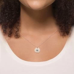 Personalized Zodiac Birthstone Pendant -Fashion Paradise HBF042 Rose Gold