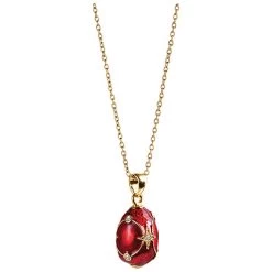 Faberge-Style Egg Necklace -Fashion Paradise HBF056 E