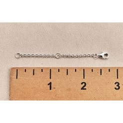 Sterling Silver Necklace Extender -Fashion Paradise HBF096 Ruler