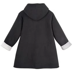 Reversible Fleece Car Coat -Fashion Paradise HBF602 BLACK WHITE BACK
