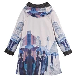 Rainy Day In Paris Raincoat -Fashion Paradise HBF612 BACK