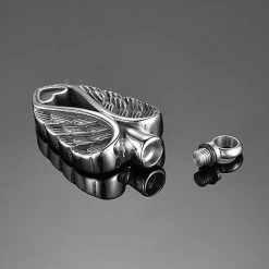 Personalized Guardian Angel Memorial Ash Necklace -Fashion Paradise HBF662 Open Top VDR