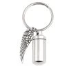Personalized Angel Wing Ash Vessel Keychain
