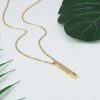 Personalized Medical ID Bar Necklace